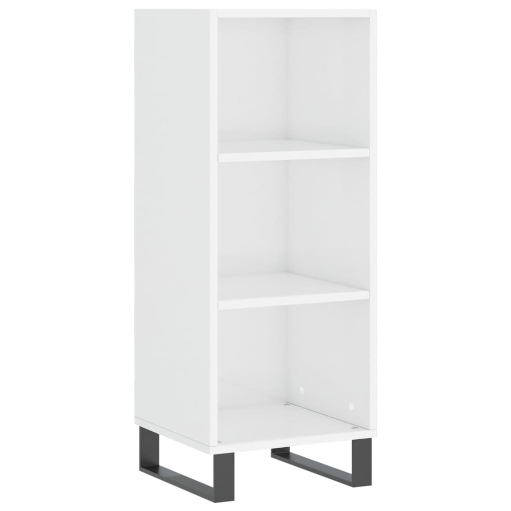 Credenza 34,5x34x180 cm in Legno Multistrato Bianco Lucido 3200347