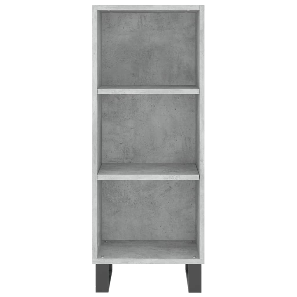 Credenza Grigio Cemento 34,5x34x180 cm in Legno Multistrato 3200349