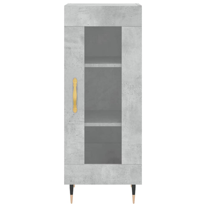 Credenza Grigio Cemento 34,5x34x180 cm in Legno Multistrato 3200373