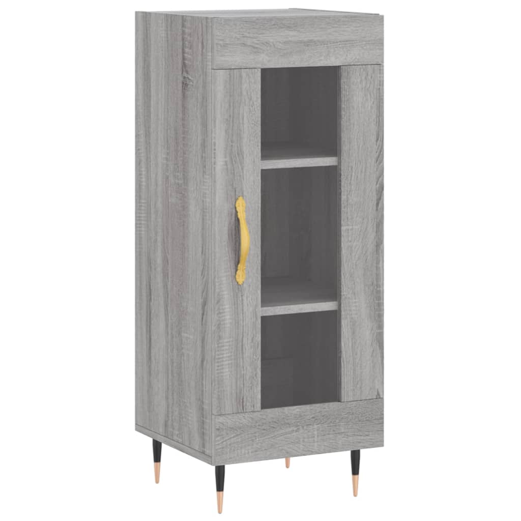 Credenza Grigio Sonoma 34,5x34x180 cm in Legno Multistrato 3200375