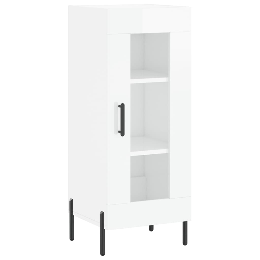 Credenza 34,5x34x180 cm in Legno Multistrato Bianco Lucido 3200395