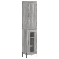 Credenza Grigio Sonoma 34,5x34x180 cm in Legno Multistrato 3200399