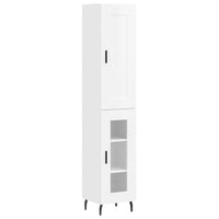 Credenza 34,5x34x180 cm in Legno Multistrato Bianco Lucido 3200403