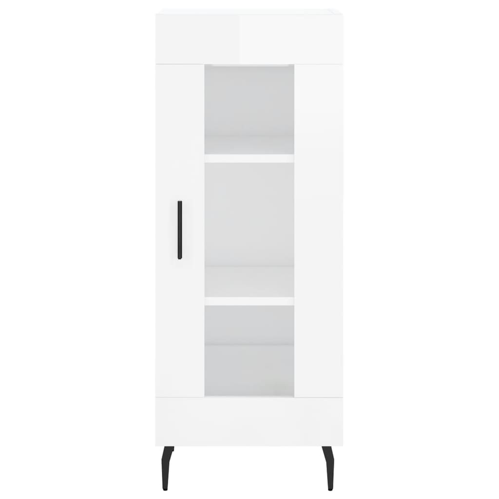 Credenza 34,5x34x180 cm in Legno Multistrato Bianco Lucido 3200403