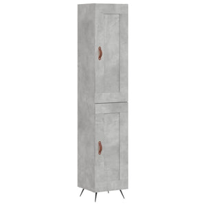 Credenza Grigio Cemento 34,5x34x180 cm in Legno Multistratocod mxl 126023