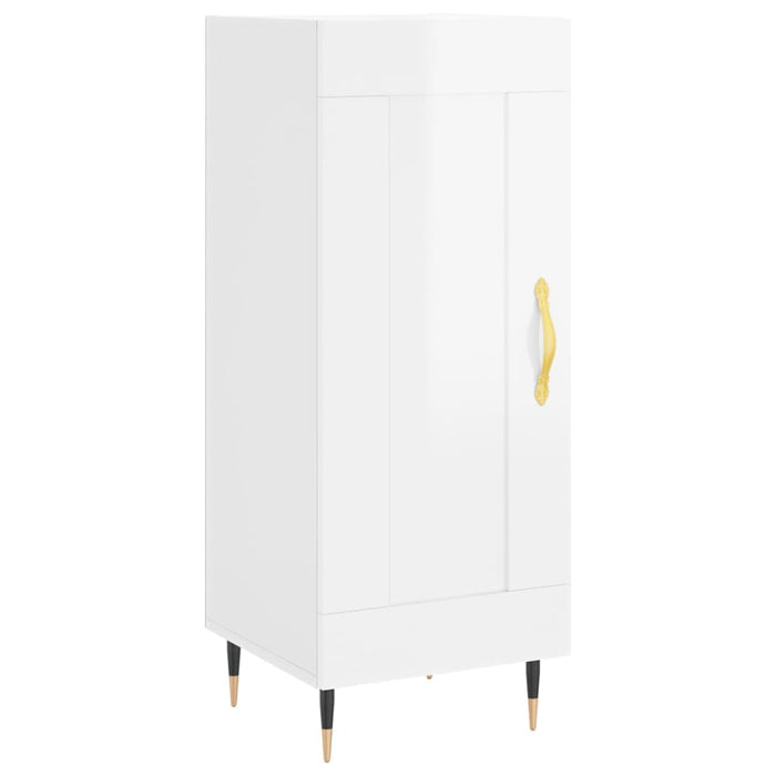 Credenza 34,5x34x180 cm in Legno Multistrato Bianco Lucido 3200435