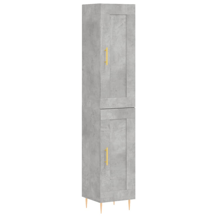 Credenza Grigio Cemento 34,5x34x180 cm in Legno Multistrato 3200445