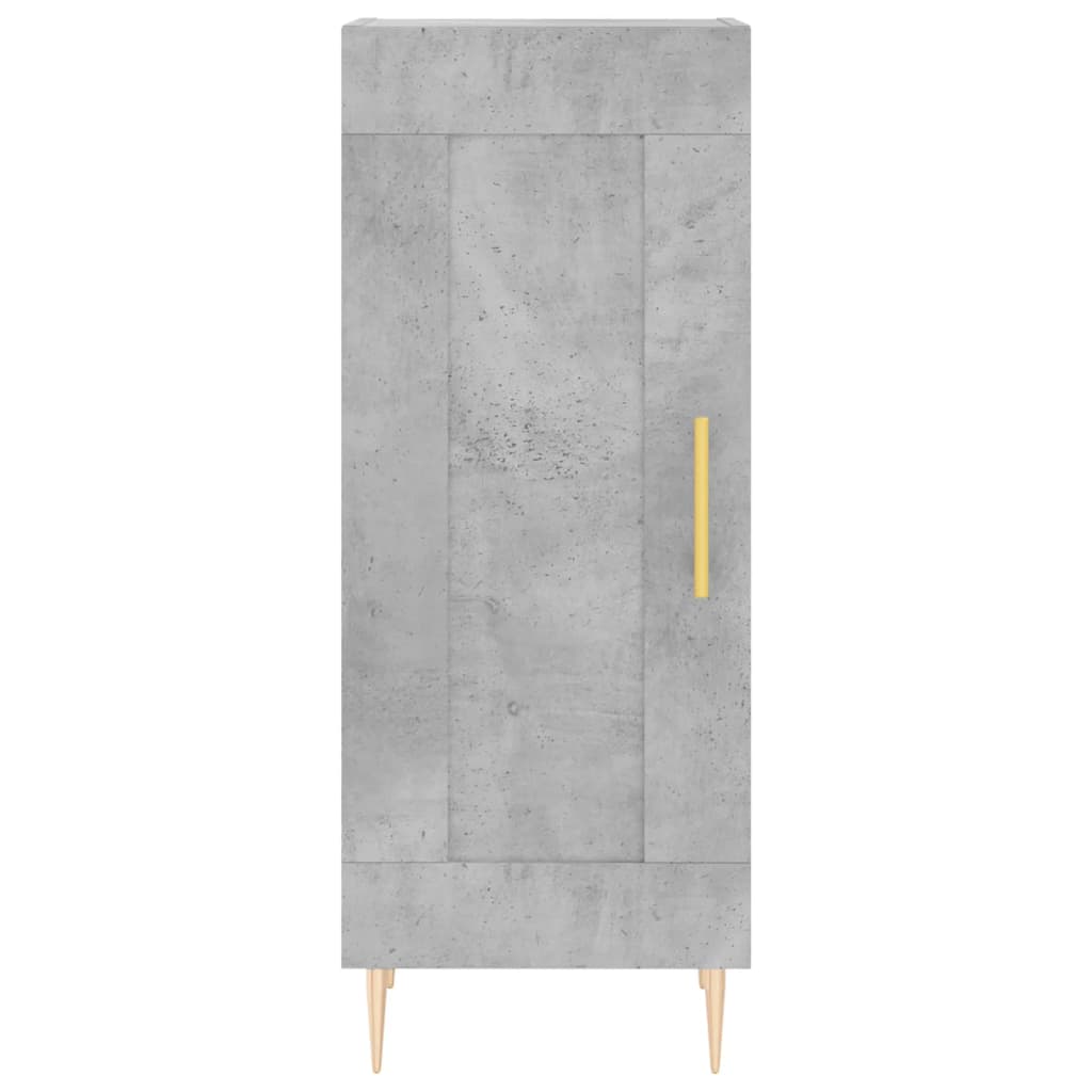 Credenza Grigio Cemento 34,5x34x180 cm in Legno Multistrato 3200445