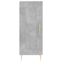 Credenza Grigio Cemento 34,5x34x180 cm in Legno Multistrato 3200445