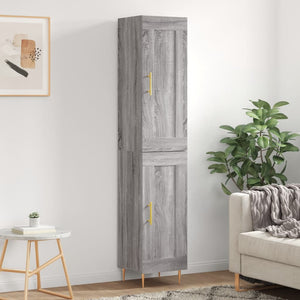 Credenza Grigio Sonoma 34,5x34x180 cm in Legno Multistrato 3200447