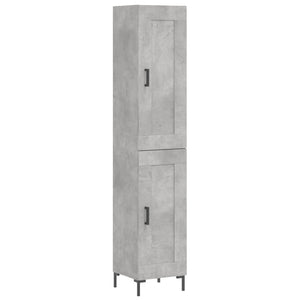 Credenza Grigio Cemento 34,5x34x180 cm in Legno Multistratocod mxl 77912