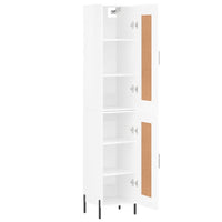 Credenza 34,5x34x180 cm in Legno Multistrato Bianco Lucido 3200459