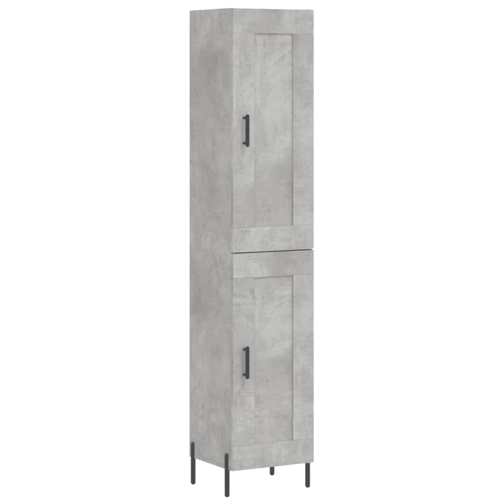 Credenza Grigio Cemento 34,5x34x180 cm in Legno Multistrato 3200461