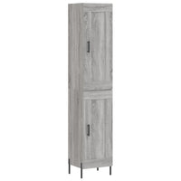 Credenza Grigio Sonoma 34,5x34x180 cm in Legno Multistrato 3200463