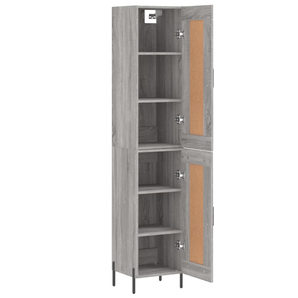 Credenza Grigio Sonoma 34,5x34x180 cm in Legno Multistrato 3200463