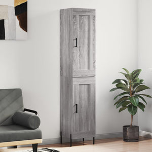 Credenza Grigio Sonoma 34,5x34x180 cm in Legno Multistrato 3200463