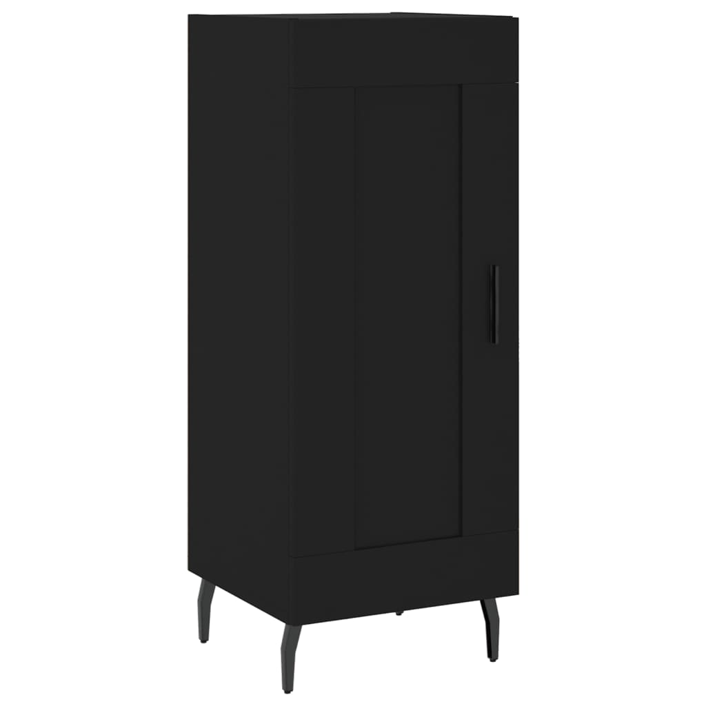 Credenza Nera 34,5x34x180 cm in Legno Multistrato 3200466