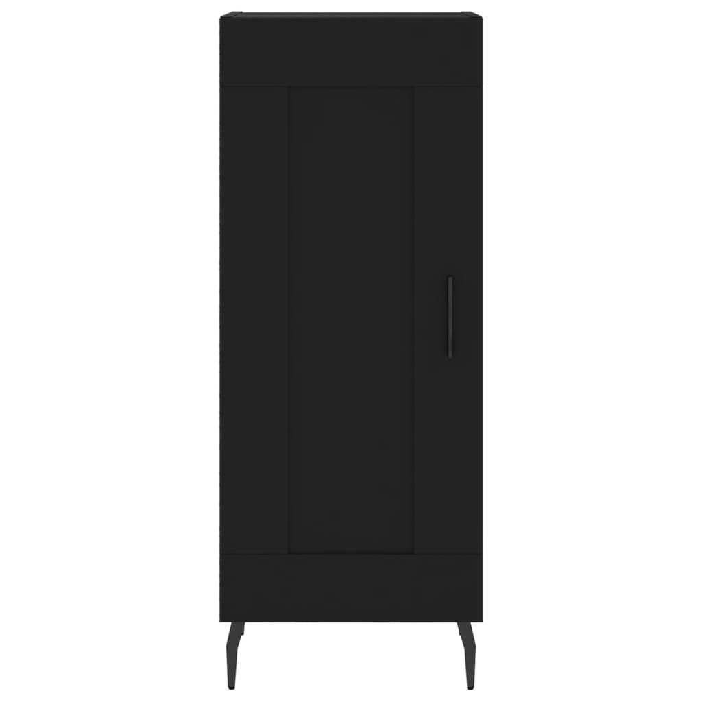 Credenza Nera 34,5x34x180 cm in Legno Multistrato 3200466