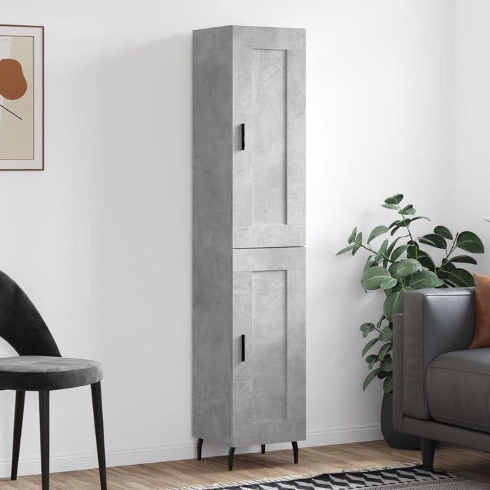 Credenza Grigio Cemento 34,5x34x180 cm in Legno Multistrato 3200469