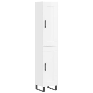 Credenza 34,5x34x180 cm in Legno Multistrato Bianco Lucido 3200475