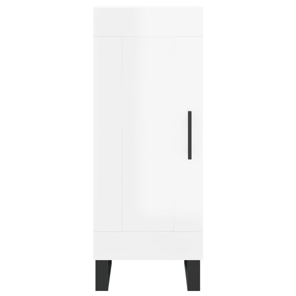 Credenza 34,5x34x180 cm in Legno Multistrato Bianco Lucido 3200475