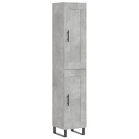 Credenza Grigio Cemento 34,5x34x180 cm in Legno Multistrato 3200477