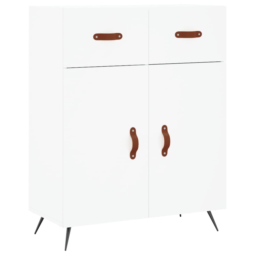 Credenza Bianca 69,5x34x180 cm in Legno Multistrato 3200489