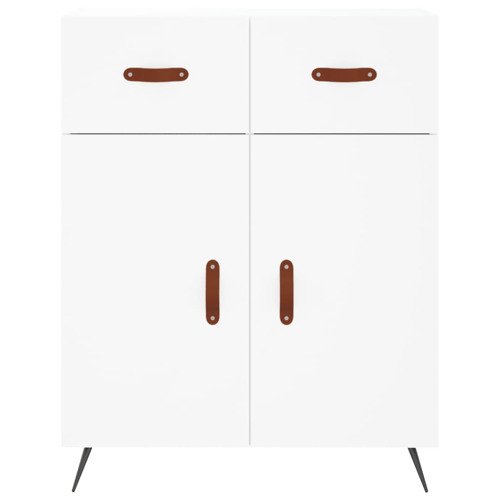 Credenza Bianca 69,5x34x180 cm in Legno Multistrato 3200489