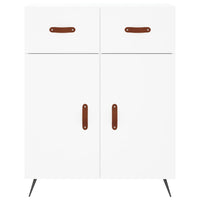 Credenza Bianca 69,5x34x180 cm in Legno Multistrato 3200489