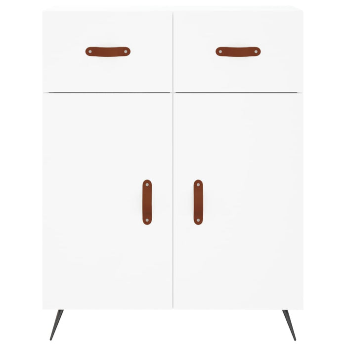 Credenza Bianca 69,5x34x180 cm in Legno Multistrato 3200489