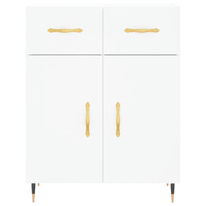 Credenza Bianca 69,5x34x180 cm in Legno Multistrato 3200497