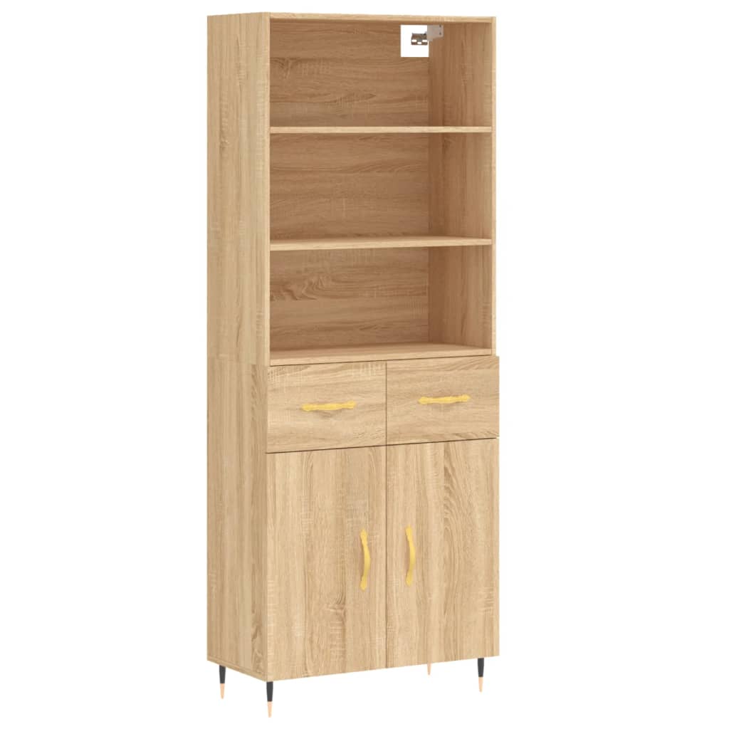 Credenza Rovere Sonoma 69,5x34x180 cm in Legno Multistrato 3200500