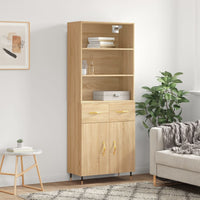 Credenza Rovere Sonoma 69,5x34x180 cm in Legno Multistrato 3200500