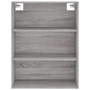 Credenza Grigio Sonoma 69,5x34x180 cm in Legno Multistrato 3200503