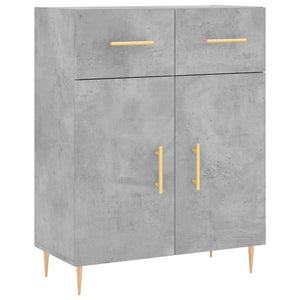 Credenza Grigio Cemento 69,5x34x180 cm in Legno Multistrato 3200509