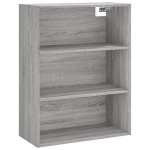 Credenza Grigio Sonoma 69,5x34x180 cm in Legno Multistrato 3200519