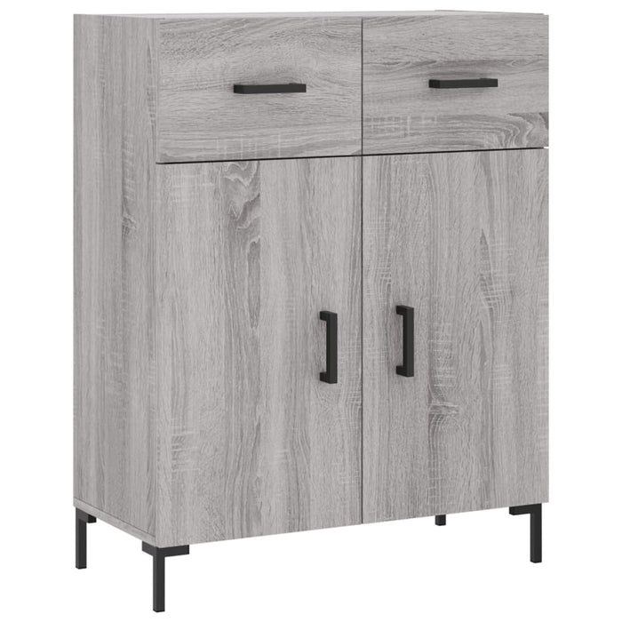 Credenza Grigio Sonoma 69,5x34x180 cm in Legno Multistrato 3200519