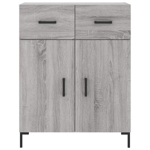 Credenza Grigio Sonoma 69,5x34x180 cm in Legno Multistrato 3200519