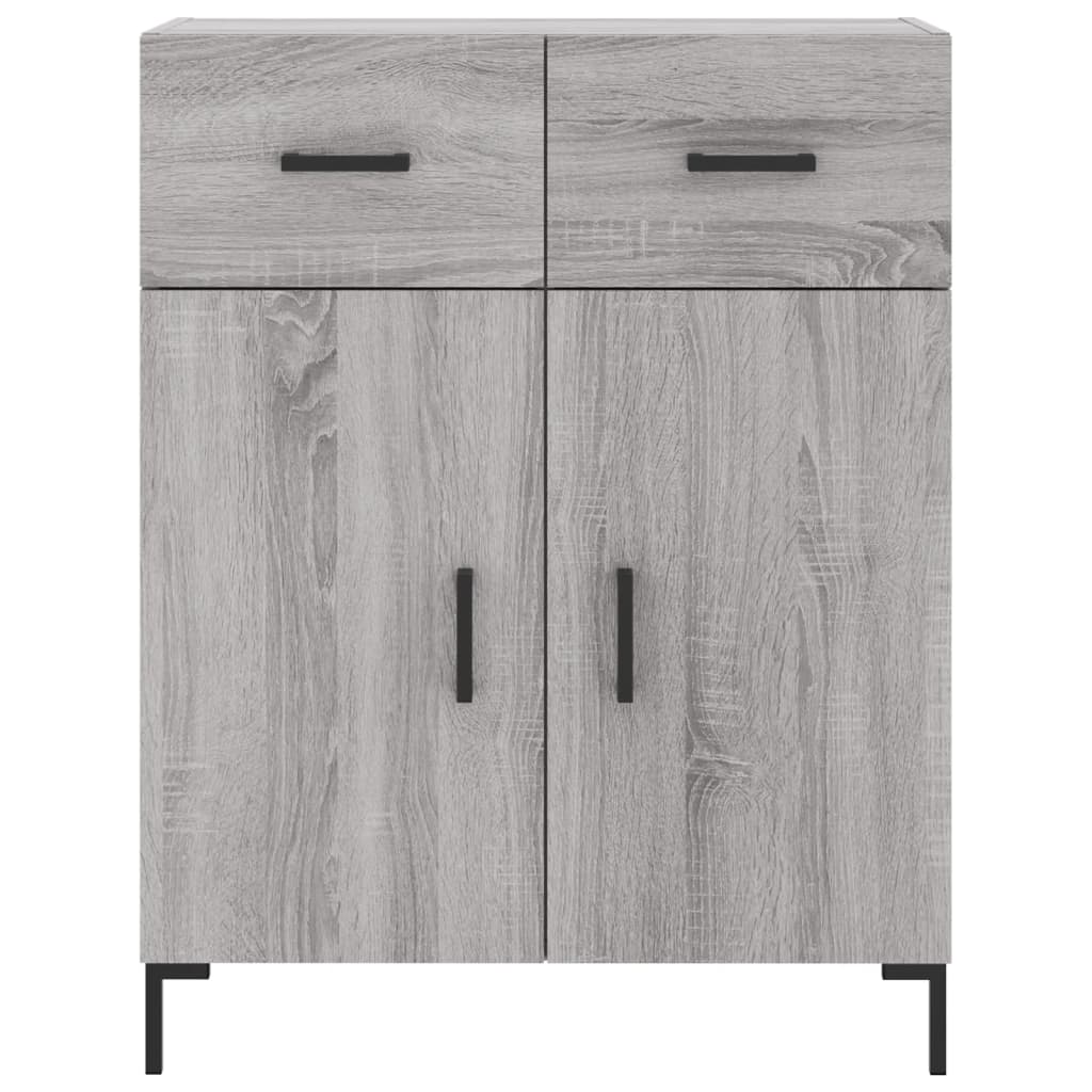 Credenza Grigio Sonoma 69,5x34x180 cm in Legno Multistrato 3200519