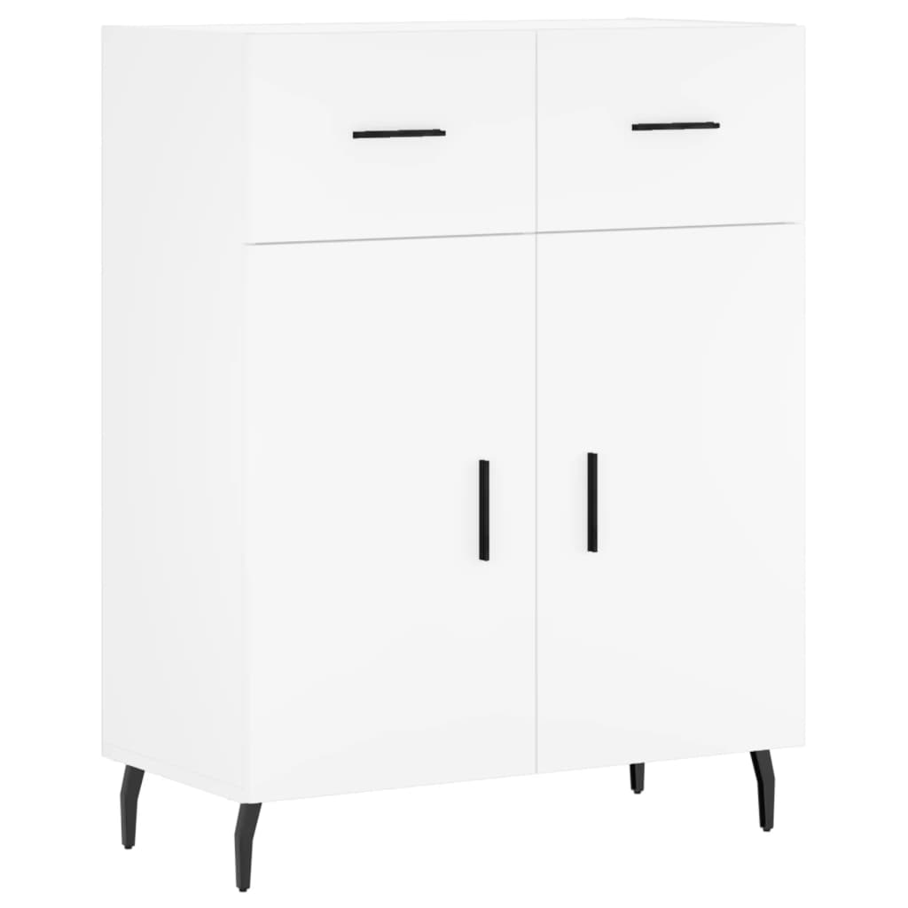 Credenza Bianca 69,5x34x180 cm in Legno Multistrato 3200529