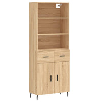 Credenza Rovere Sonoma 69,5x34x180 cm in Legno Multistrato 3200532