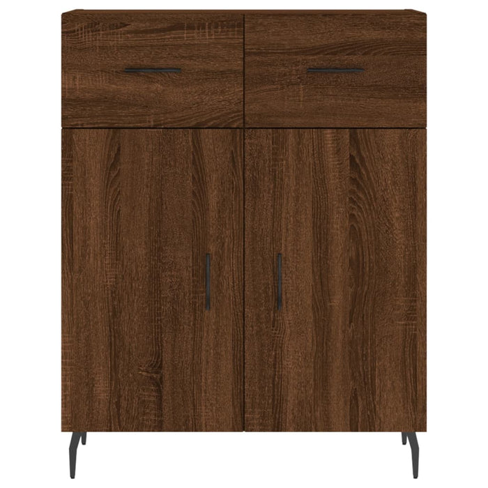 Credenza Rovere Marrone 69,5x34x180 cm in Legno Multistrato 3200536