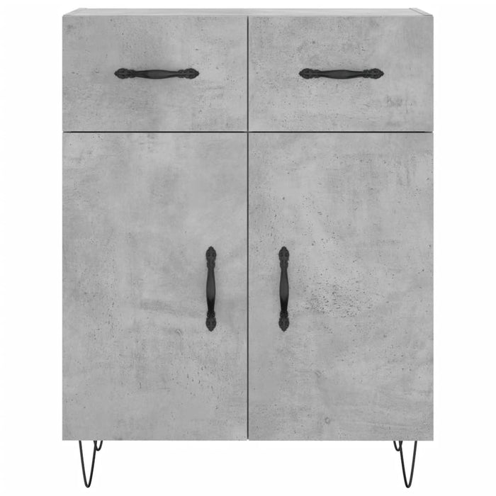 Credenza Grigio Cemento 69,5x34x180 cm in Legno Multistrato 3200549