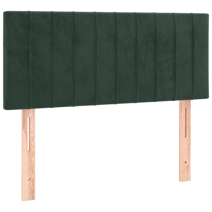 Giroletto a Molle con Materasso Verde Scuro 100x200 cm Velluto 3141410