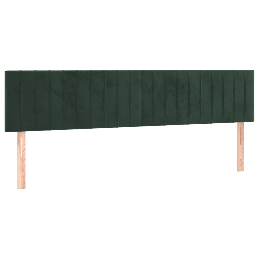 Giroletto a Molle con Materasso Verde Scuro 180x200 cm Velluto 3141440