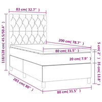 Giroletto a Molle con Materasso Blu 80x200 cm inTessuto 3141975