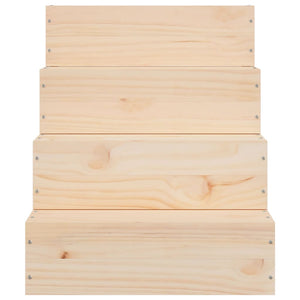 Scala per Animali 40x49x47 cm in Legno Massello di Pino cod mxl 46308