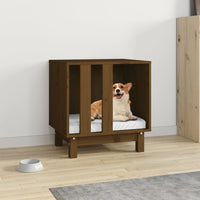 Casetta per Cani Miele 50x40x52 cm in Legno Massello di Pino cod mxl 60363