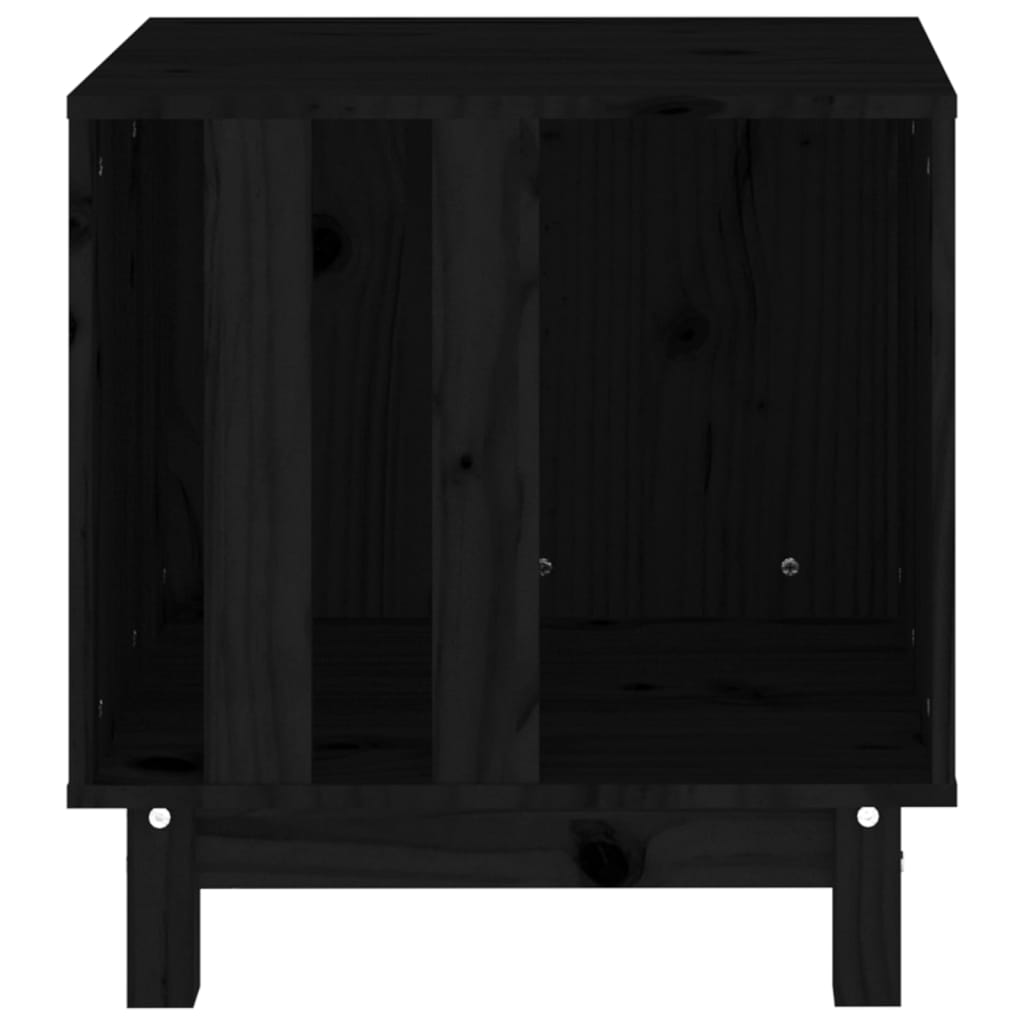 Casetta per Cani Nero 50x40x52 cm in Legno Massello di Pino cod mxl 65725