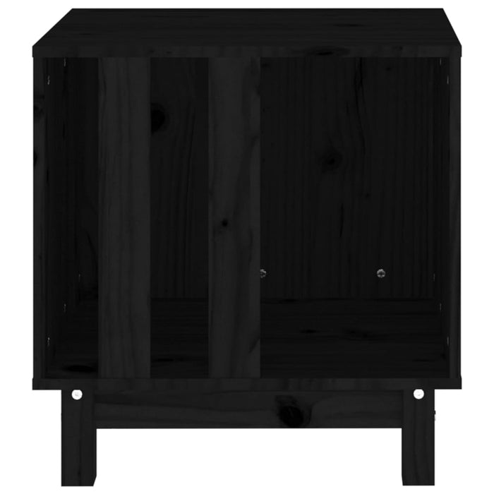 Casetta per Cani Nero 50x40x52 cm in Legno Massello di Pino cod mxl 65725